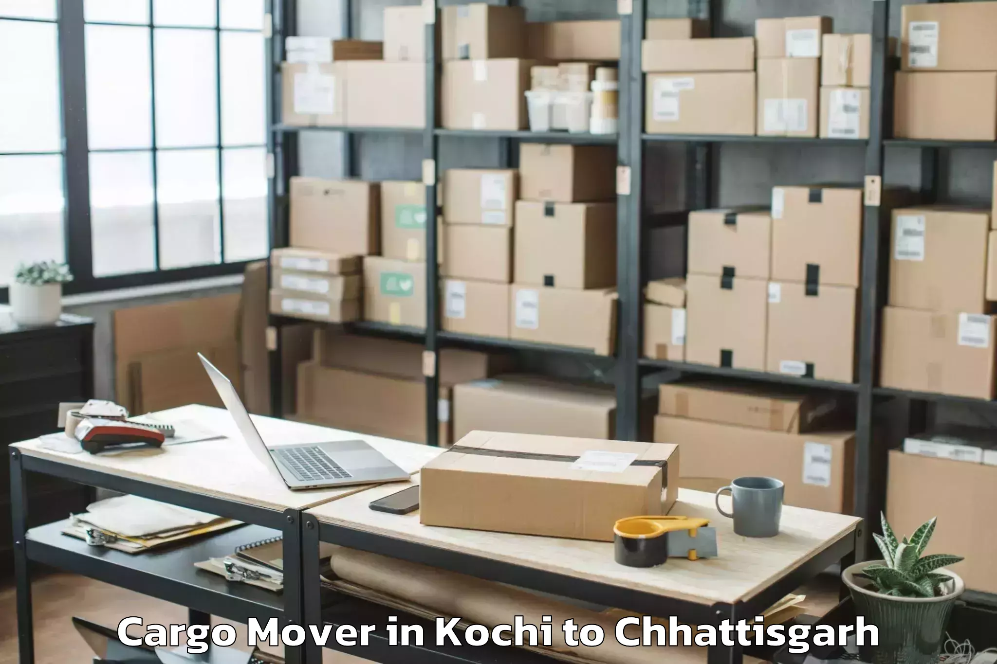 Book Kochi to Keshkal Cargo Mover Online